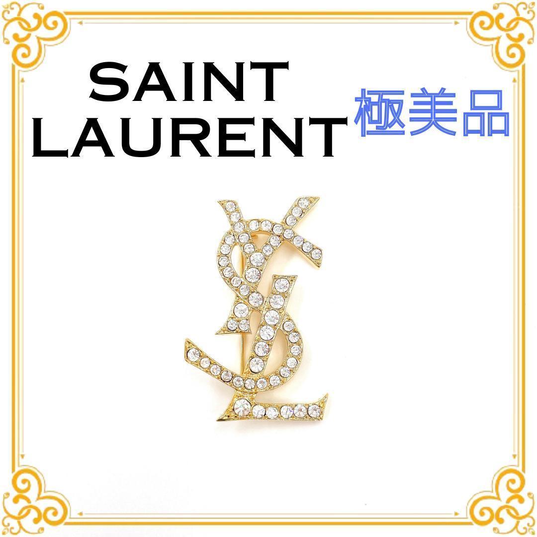 イヴサンローラン YSL ロゴ ラインストーン ブローチ レディース ゴールド 楽天市場】【美品】イヴ・サンローラン ラインストーンブローチ YSL