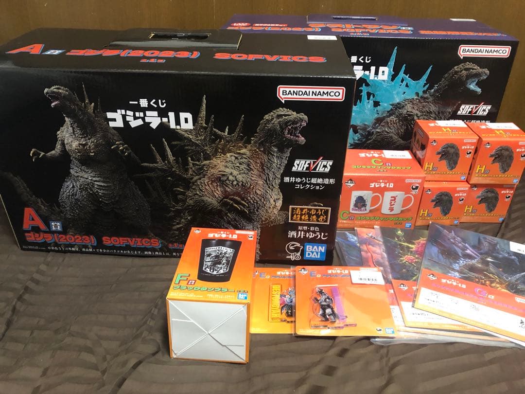 新品未開封 一番くじ ゴジラ-1.0 2023 ラストワン A賞 合計14個 一番くじ ゴジラ-1.0 ラストワン賞 ゴジラ(2023) SOFVICS 熱線放射ver