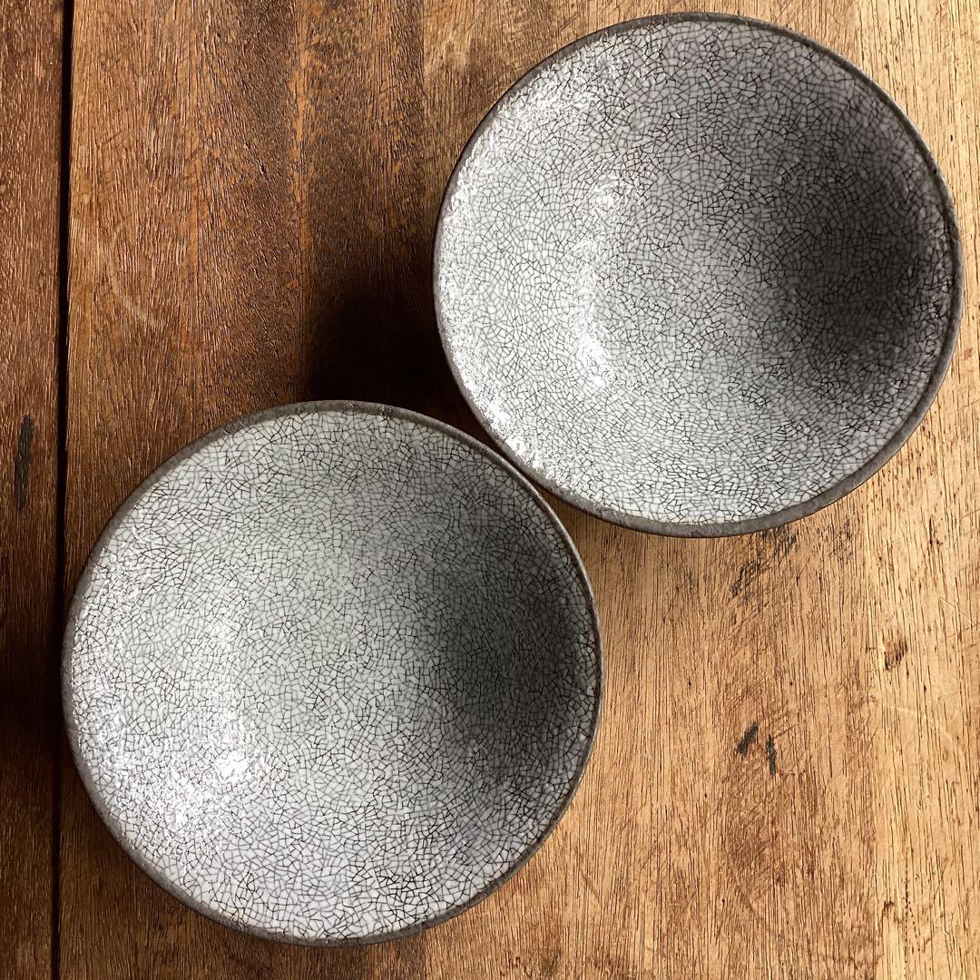 たく様専用です。新品美濃焼 光沢かいらぎ黒渕 浅鉢丼・ミニカレー皿10