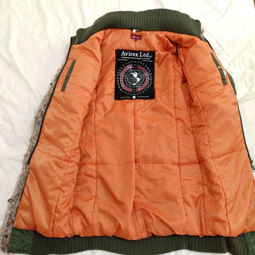 美品】Avirex Ltd ラクーンファー モッズコート L-2B ロング丈
