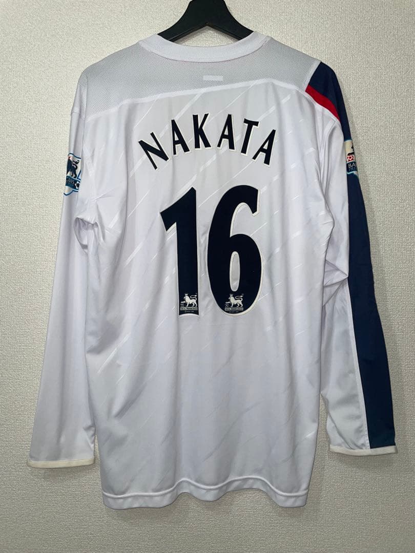 【正規品】ボルトン・ワンダラーズ NAKATA 16 ユニフォーム 楽天市場】ボルトン 05/06 ホーム(白) #16 NAKATA 中田英寿 REEBOK製