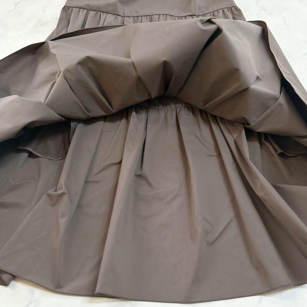 美品 フォクシー レディドール ティアードワンピースドレス 38 伸縮