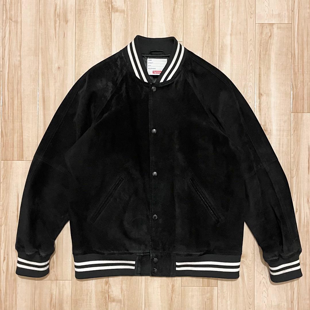 激レア！2017SS SUPREME“SUEDE VARSITY JACKET”