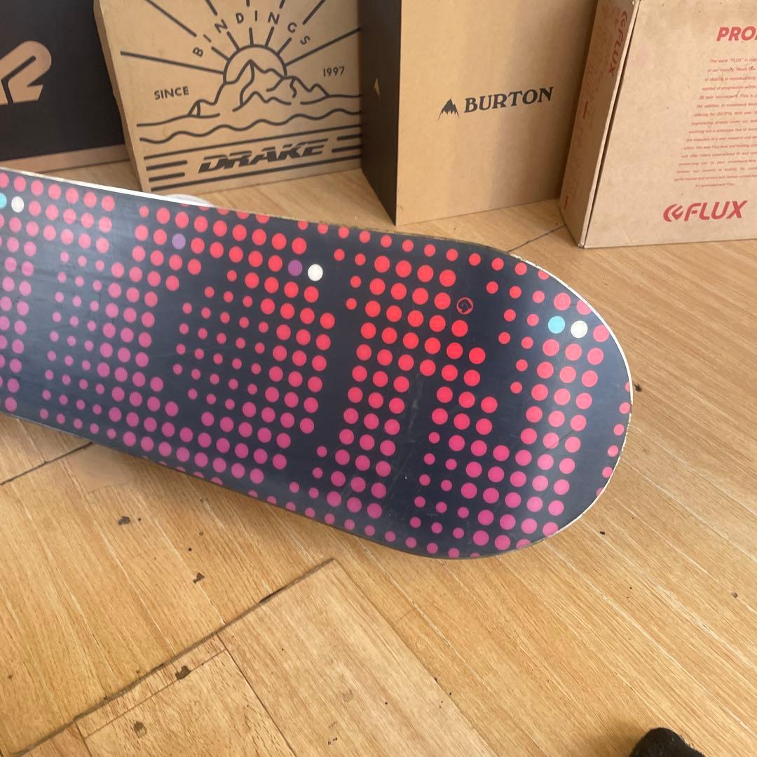 BURTON×FLUX バートン フラックスバインディング付 スノーボードセット