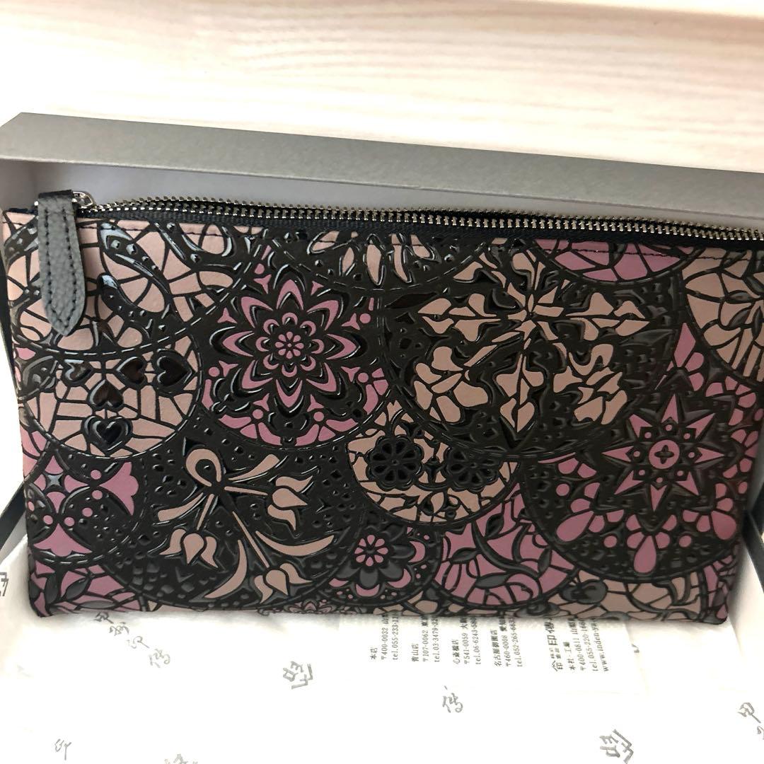 印傳屋 印伝 7726 リュオラ ポーチ 15, inden-ya 楽天市場】印伝