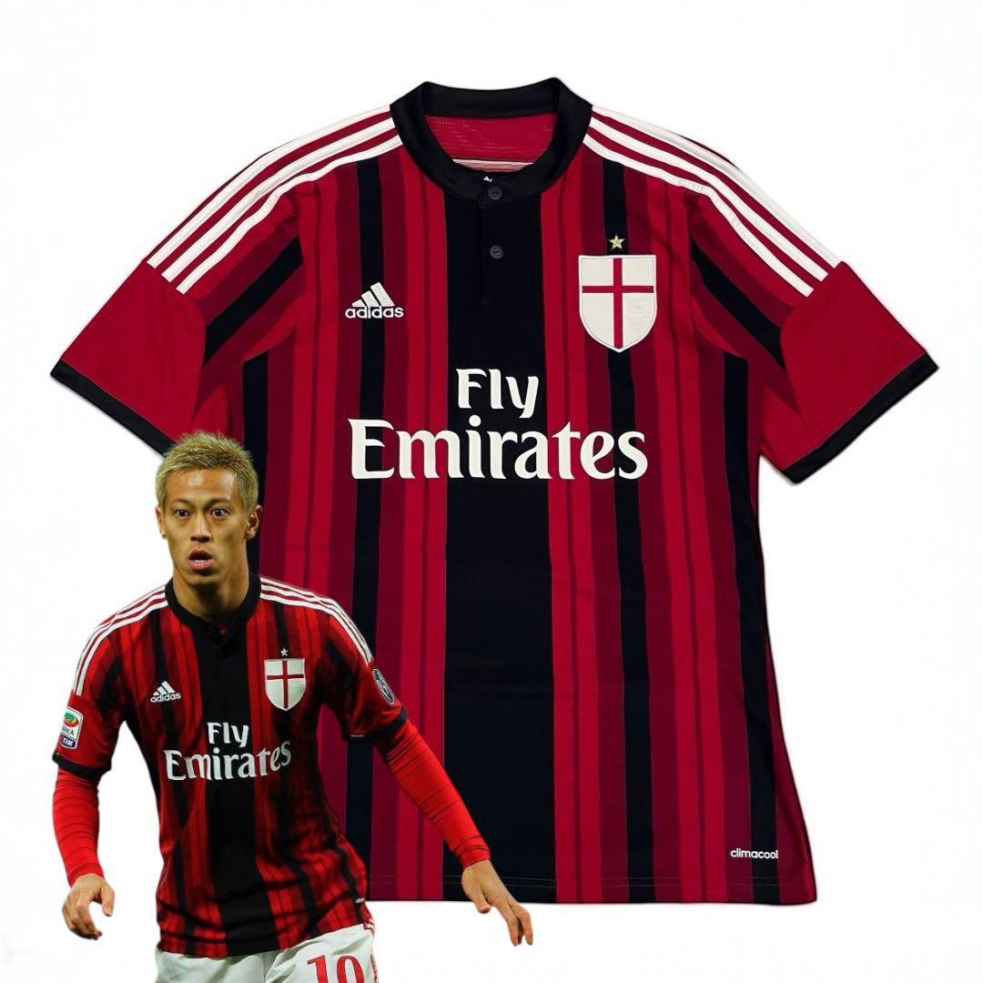 14/15 ACミラン #10 本田圭佑 ユニフォーム ホーム adidas O adidas ACミラン 14/15 ユニフォーム ホーム 半袖 レプリカ ジュニア