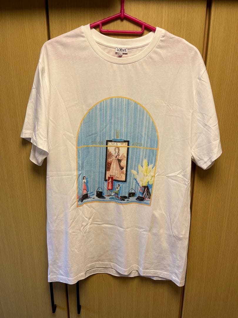 正規 19SS LOEWE ロエベ バックロゴ 絵画 プリント Tシャツ 白 - メルカリ