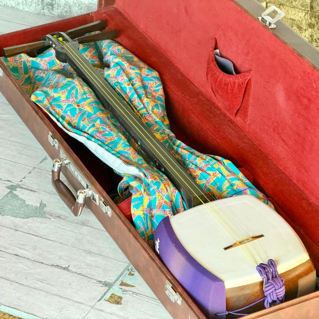 中棹三本継三味線 紅木or紫檀・綾杉胴・金ホゾ・東さわり付き - メルカリ