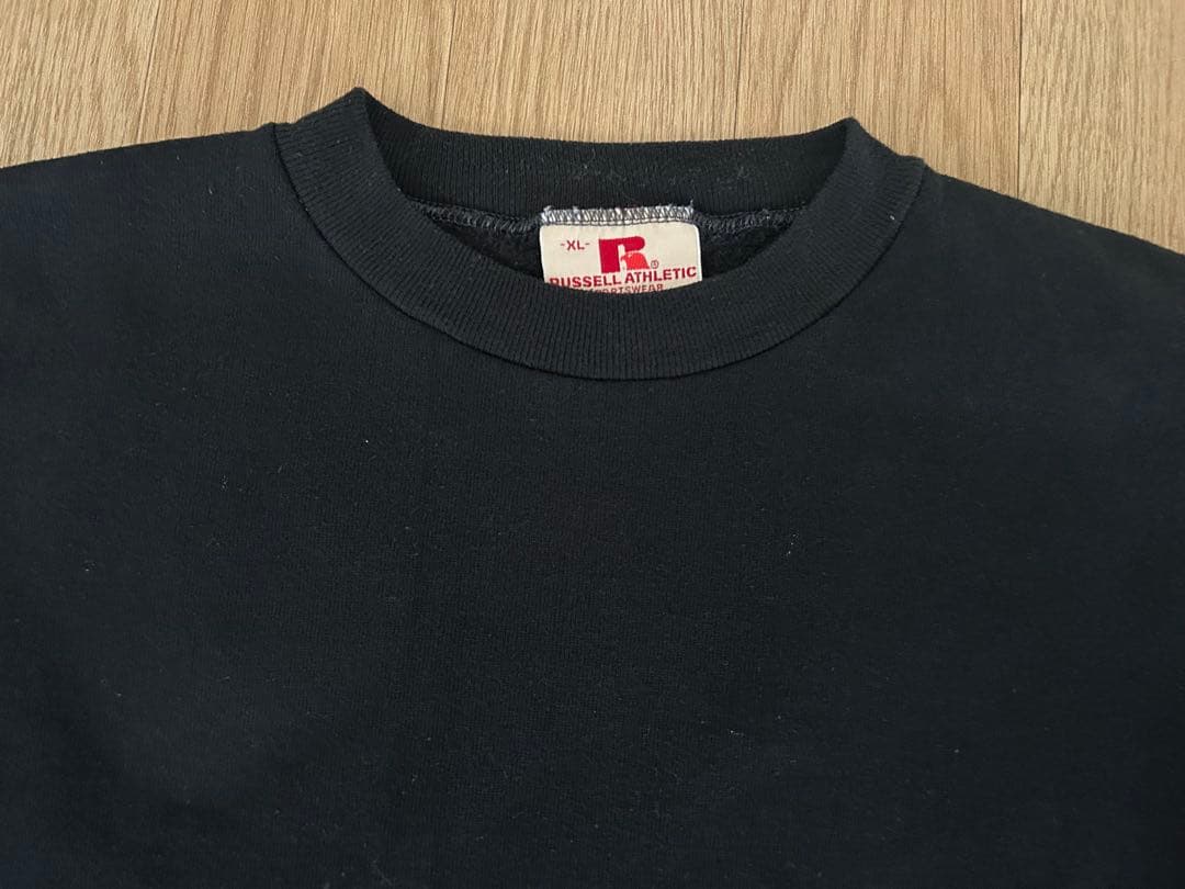 80s USA製 ラッセル スウェット ブラック XL 赤タグ ovy ファッション
