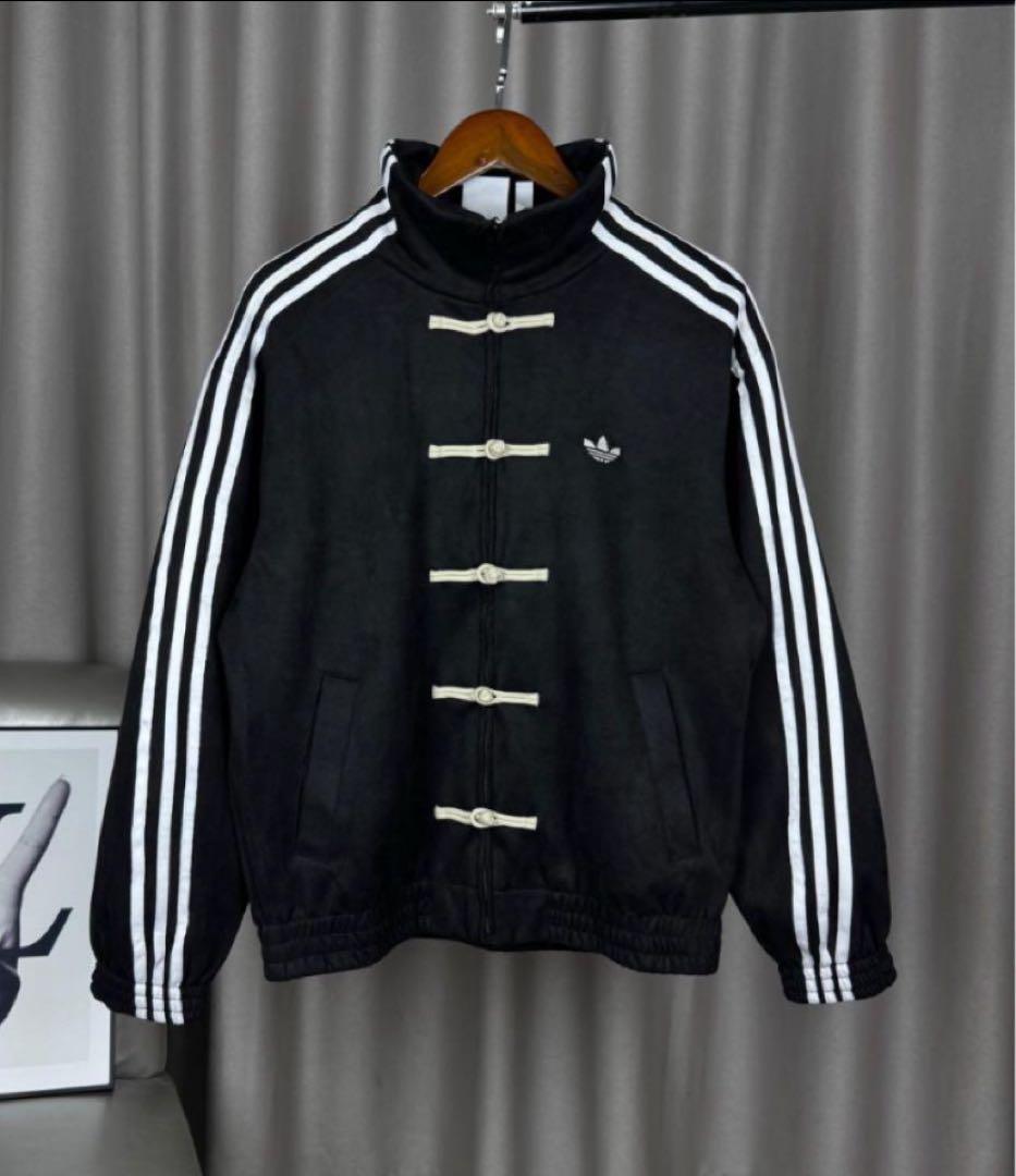 adidas アディダス 中国限定 巳年チャイナトラックジャケット ブラック adidas アディダス 中国限定 巳年チャイナトラックジャケット ブラック