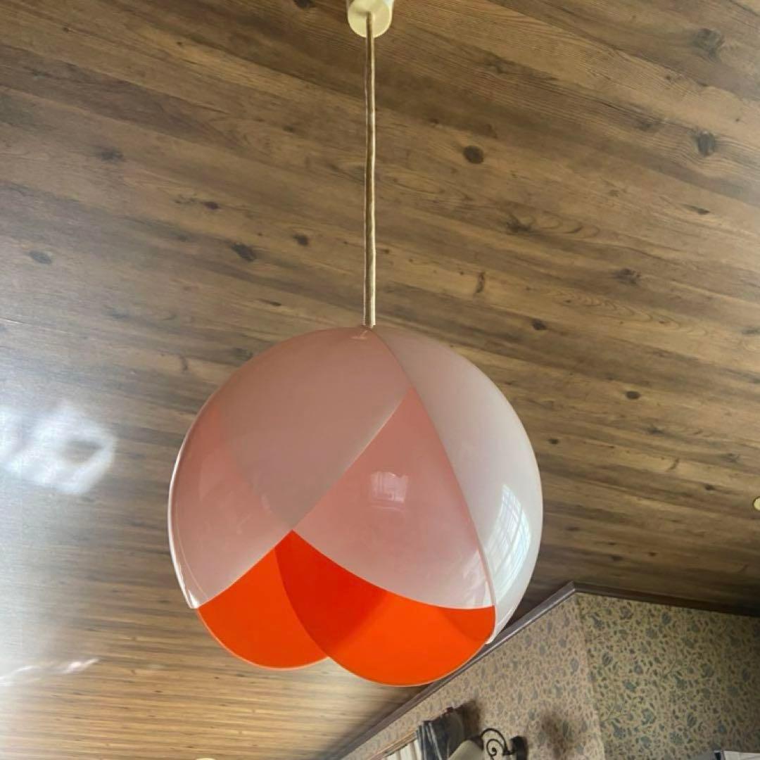 昭和レトロ チューリップライト 当時物 ペンダントライト レトロポップ