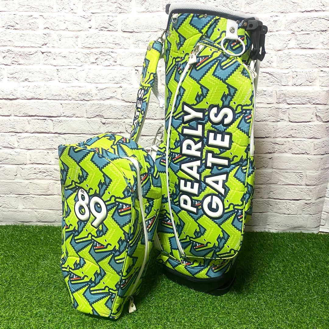 希少】パーリーゲイツ PEARLY GATES ワニ柄 キャディバッグ ゴルフ