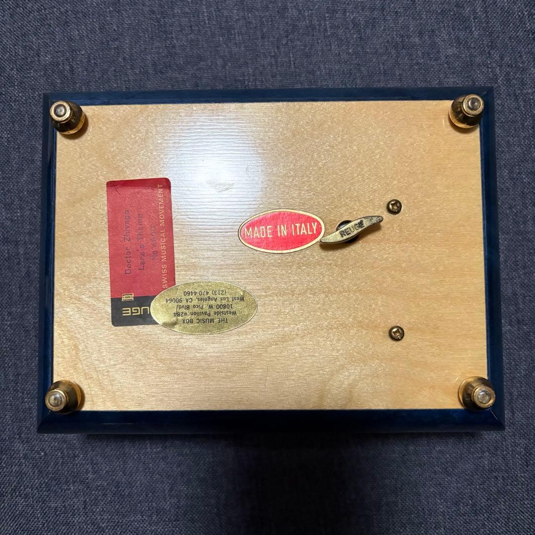 オルゴール REUGE イタリア製 宝石箱 昭和レトロ ジュエリーボックス