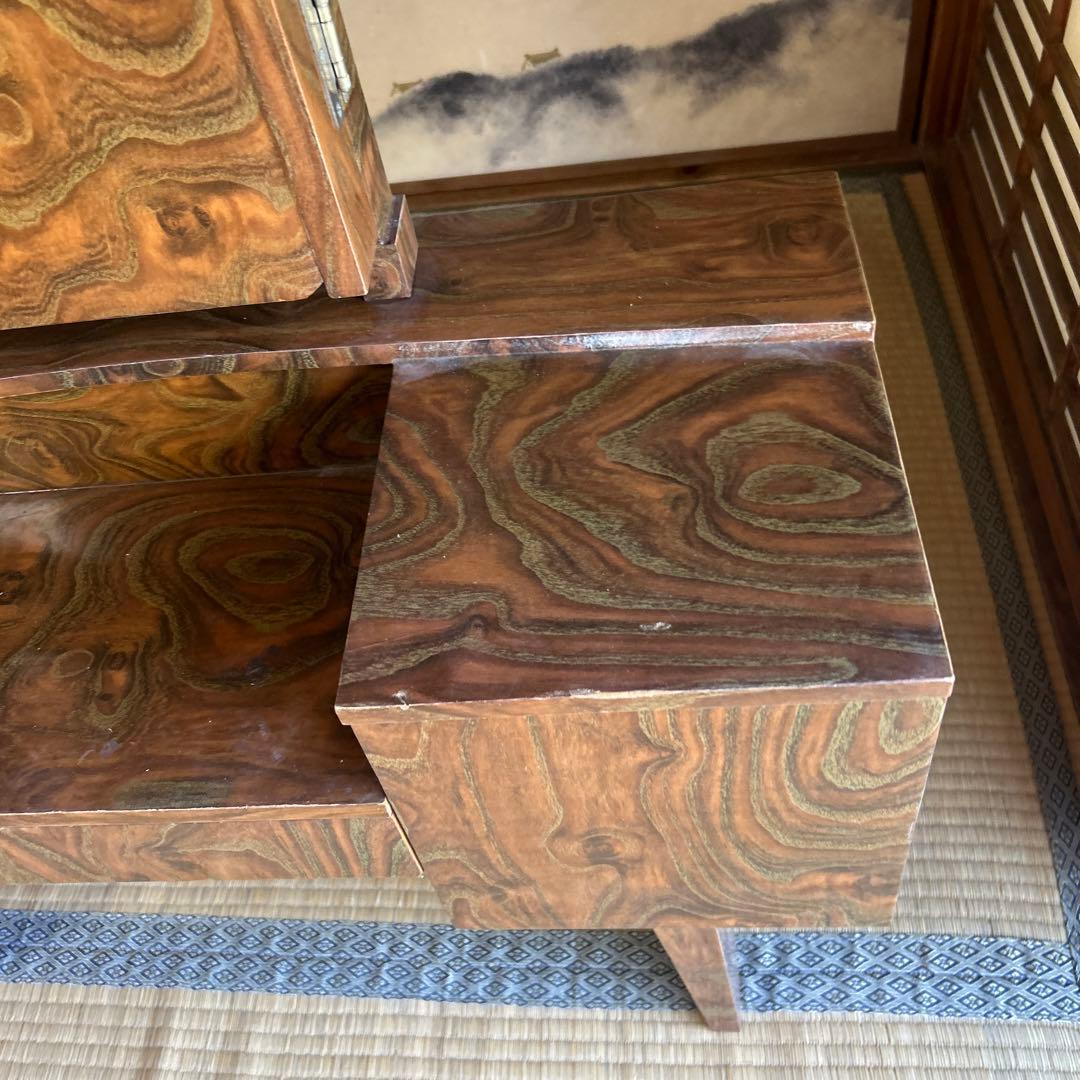 三面鏡 昭和レトロ 鏡台 姿見 ドレッサー - メルカリ