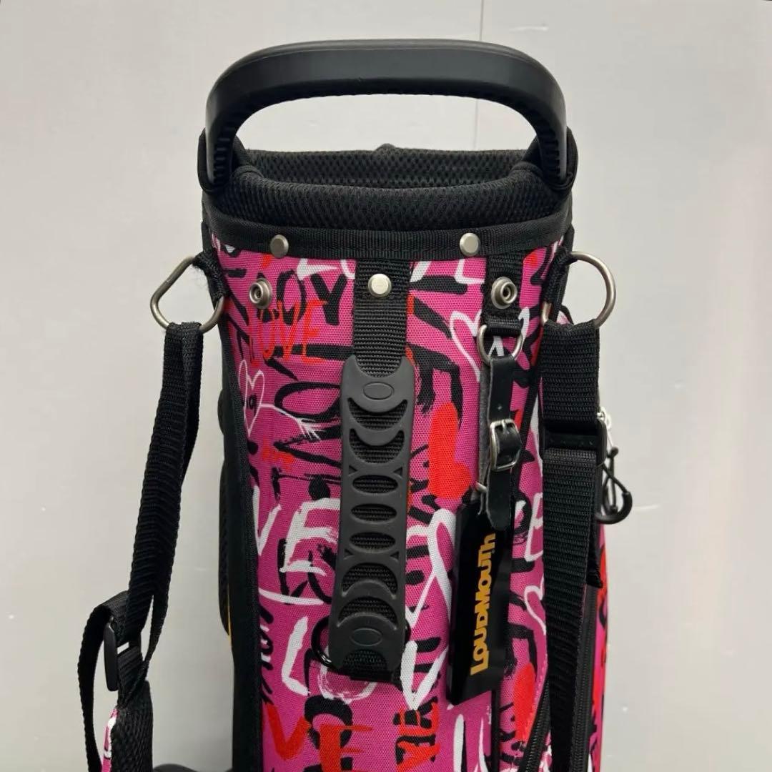 ラウドマウス LOUDMOUTH キャディバッグ 8.5インチ ゴルフ ピンク