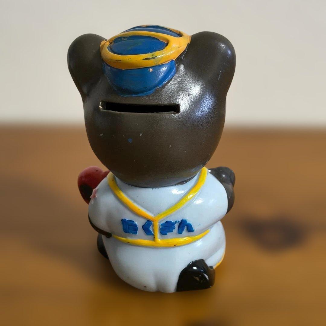 昭和レトロ たくぎん たくちゃん ソフビ貯金箱 野球シリーズ6体セット