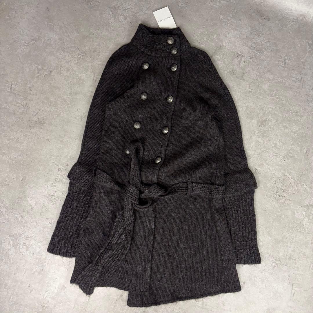 バレンシアガ 07AW ニコラ期 紋章ボタン ニットカーディガン コート 38