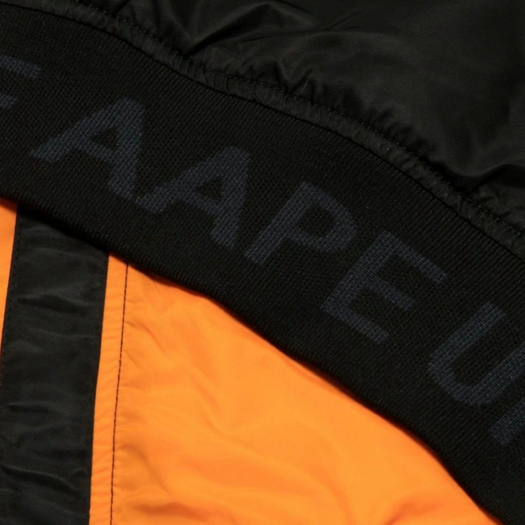 A BATHING APE AAPE NOW MA-1 JACKET 黒 XL