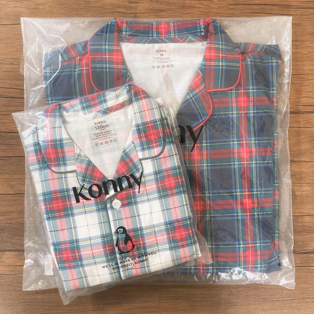 コニー ホリデー タータンチェック パジャマ セット 大人用 子供用 Konny > ホリデーシーズンを彩る限定コレクション | TIAM kids fashion