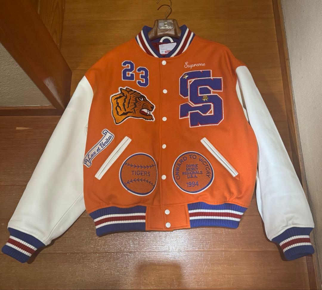岡*郎様 Supreme Tiger Varsity Jacket 2023 L Supreme Tiger Varsity Jacket (FW23) - $568