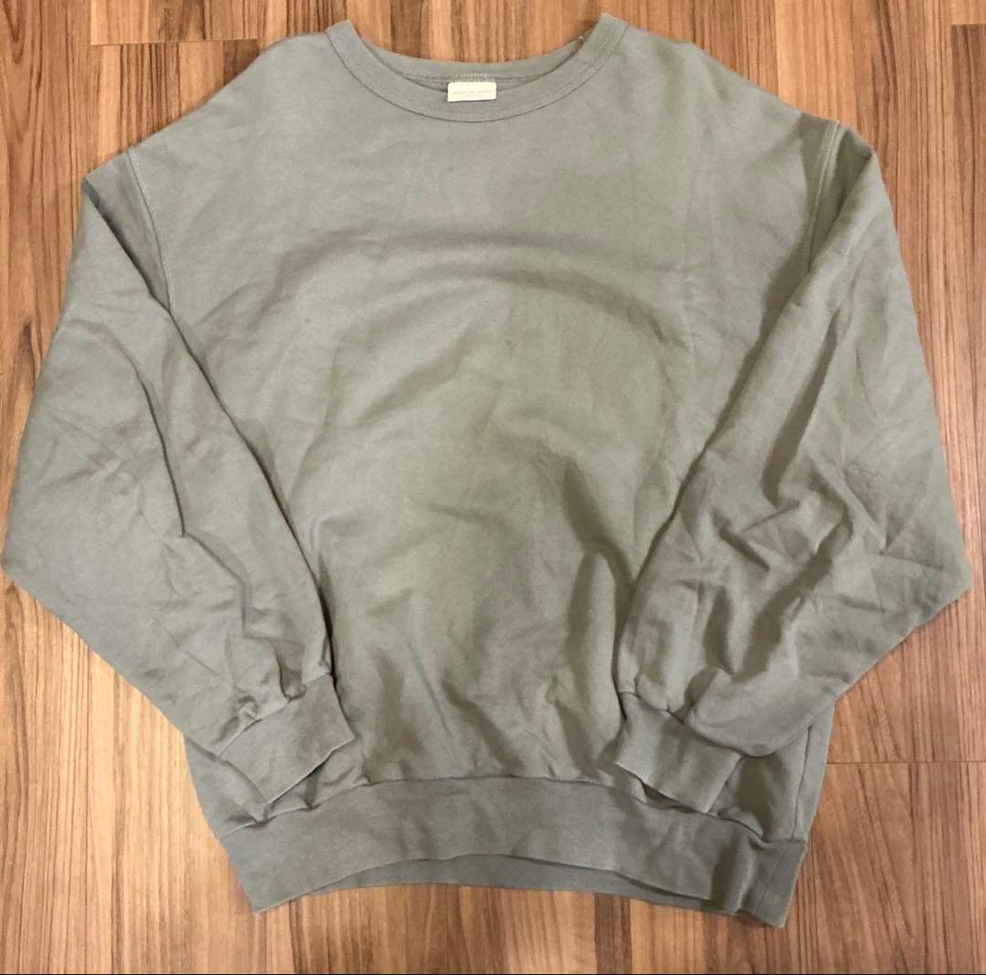 グレー コットン クルーネック スウェット 新品 FRUIT OF THE LOOM Super Cotton Crewneck Sweat (GRAY) フルーツ