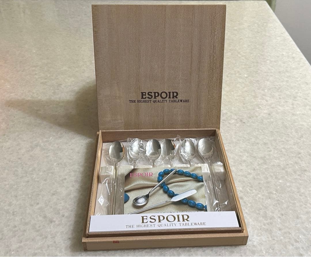 スプーン 6本セット ESPOIR エスポワール 真鍮 - メルカリ