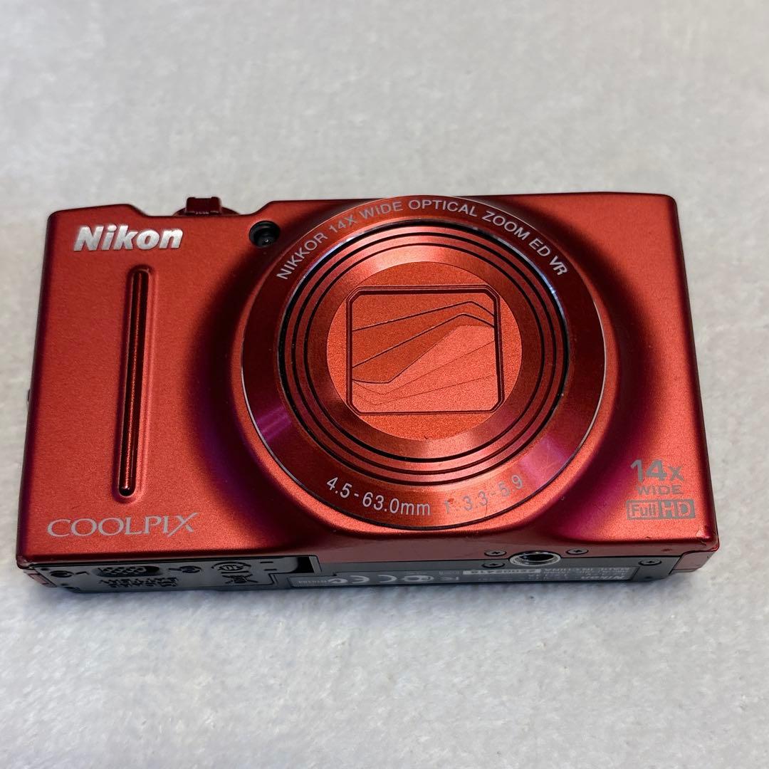 Nikon COOLPIX S8200 レッド Nikon COOLPIX S8200 Digital Camera (Red) 26289 B&H Photo Video