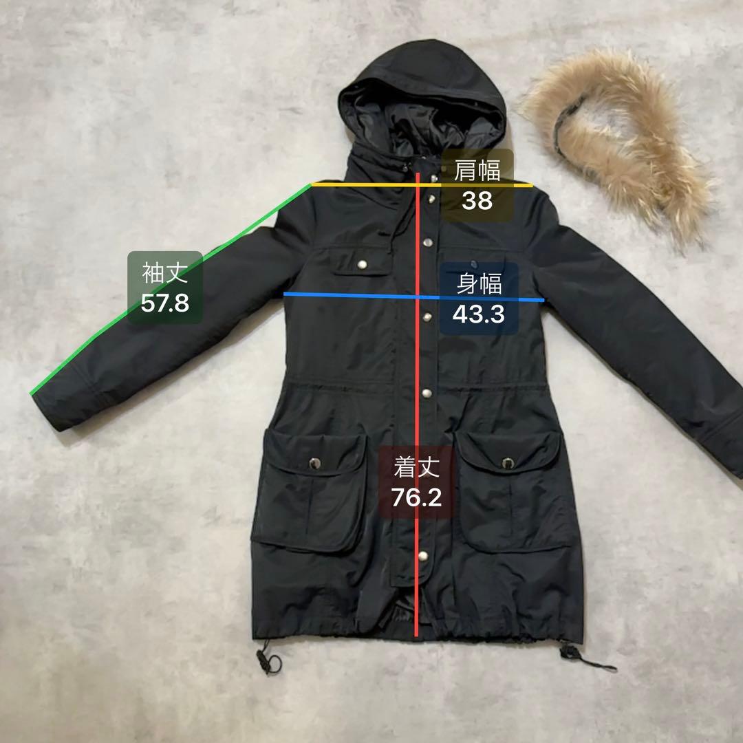 平成ギャルy2k ファー付きアウター ミニタリーモッズコート フェアリー