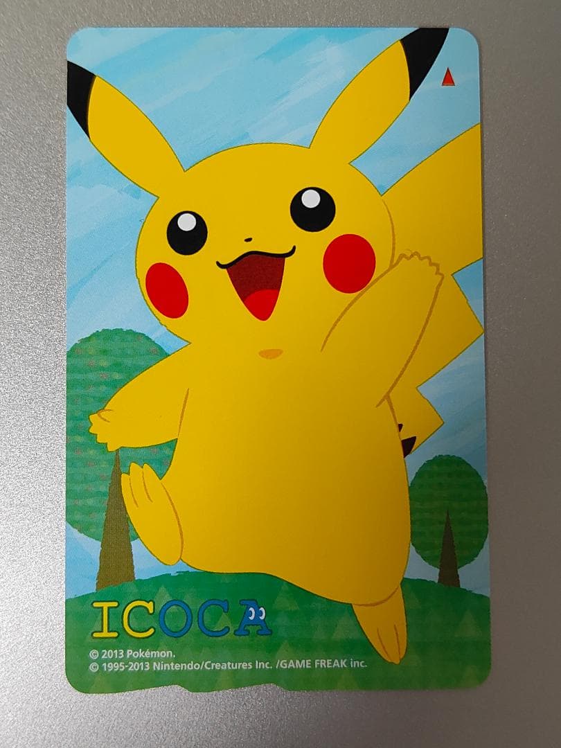 【使用可能】　ポケモン ピカチュウ 限定 ICOCA 台紙付き デポジットのみ JR西日本 現在使用可 ピカチュウ ポケモン記念ICOCAデポジットのみ台紙