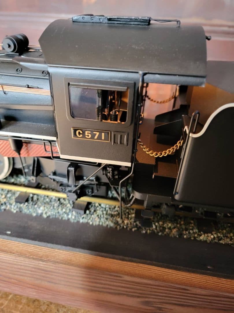 ポニョ様専用蒸気機関車 C571型 車輪駆動 ライト点灯 アンティーク