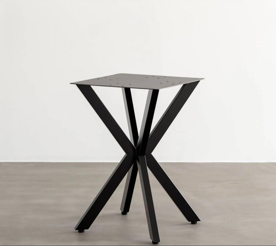 【新品】テーブル脚/かなでもの　KANADEMONO カフェ脚　ブラック THE LEGS / Cafe X ライン × Black Steel – KANADEMONO