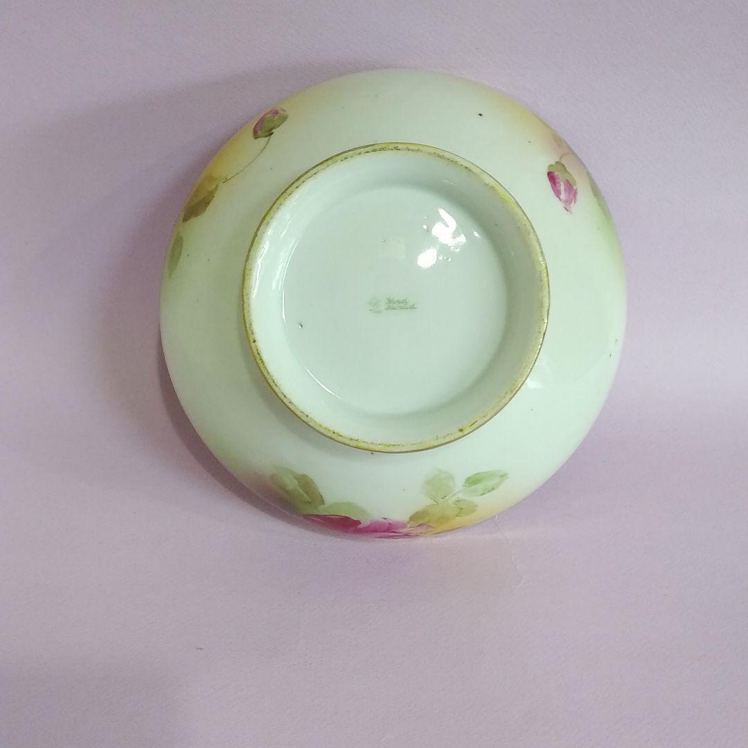 希少 オールドノリタケ メイプルリーフ 白薔薇 パンチボール - メルカリ