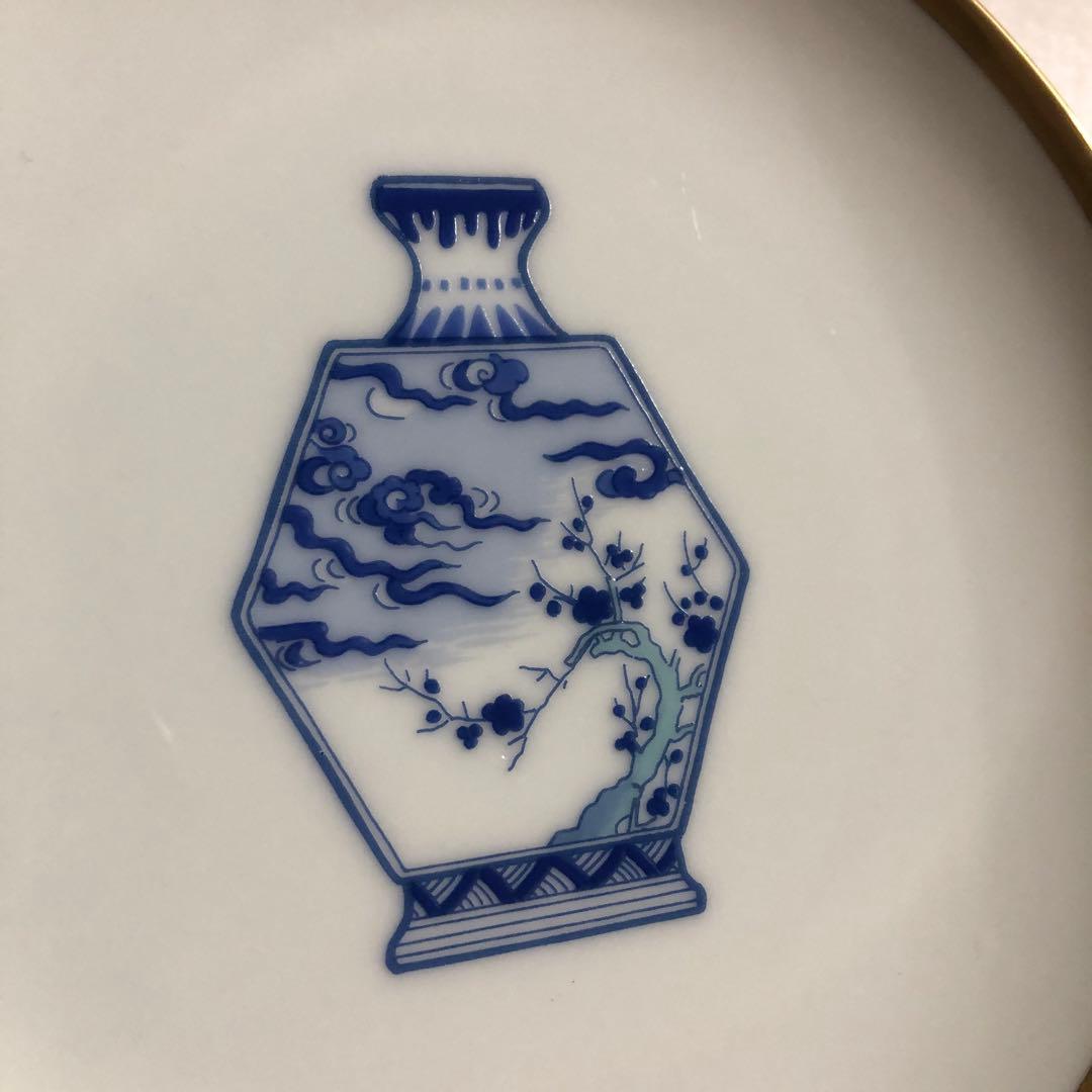 深川製磁 ブルーチャイナ 取り皿 5枚セット 柄違い 金縁 - メルカリ