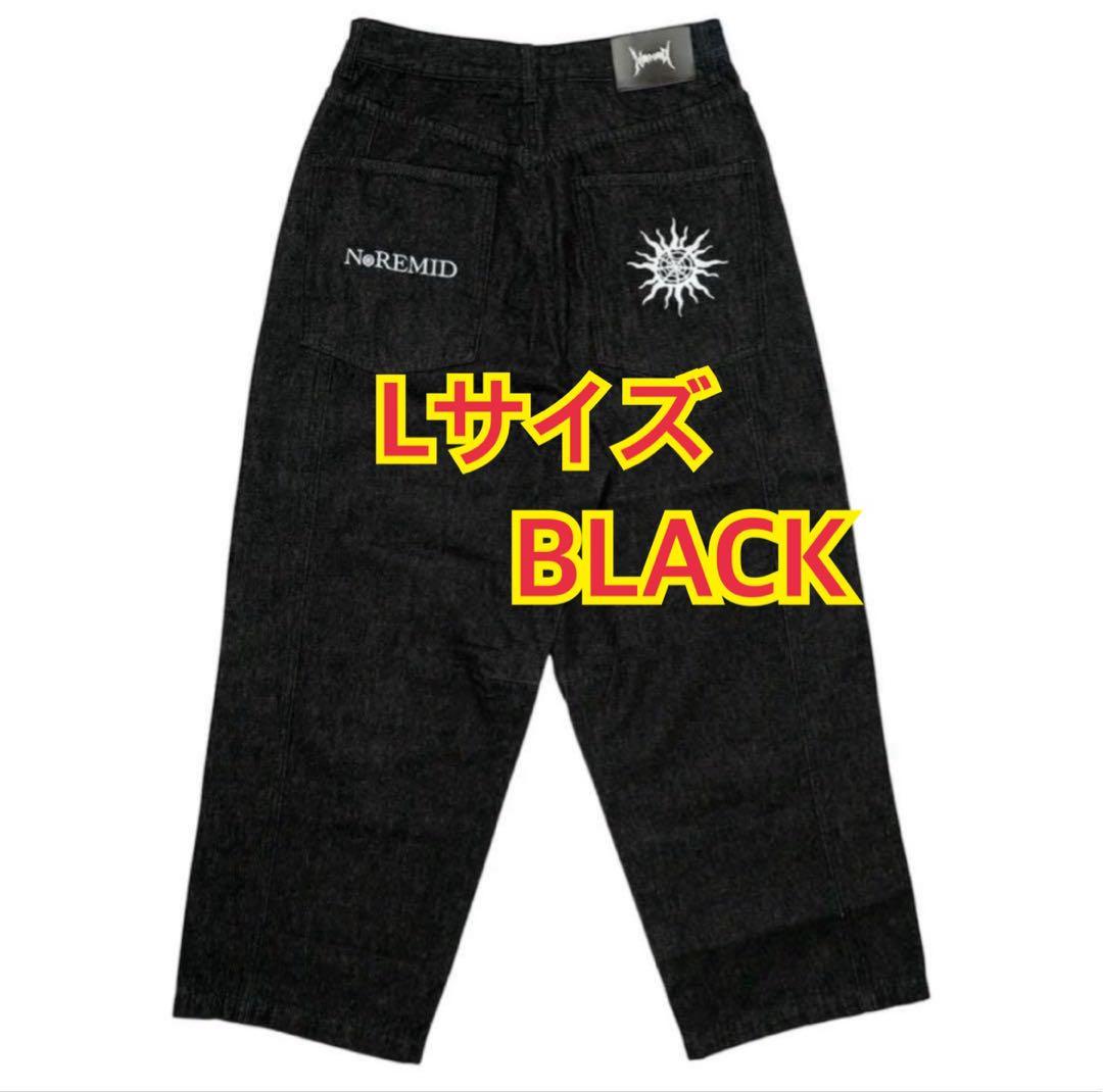 L Noremid RIGIT SUPER BAGGY DENIM ブラック - メルカリ