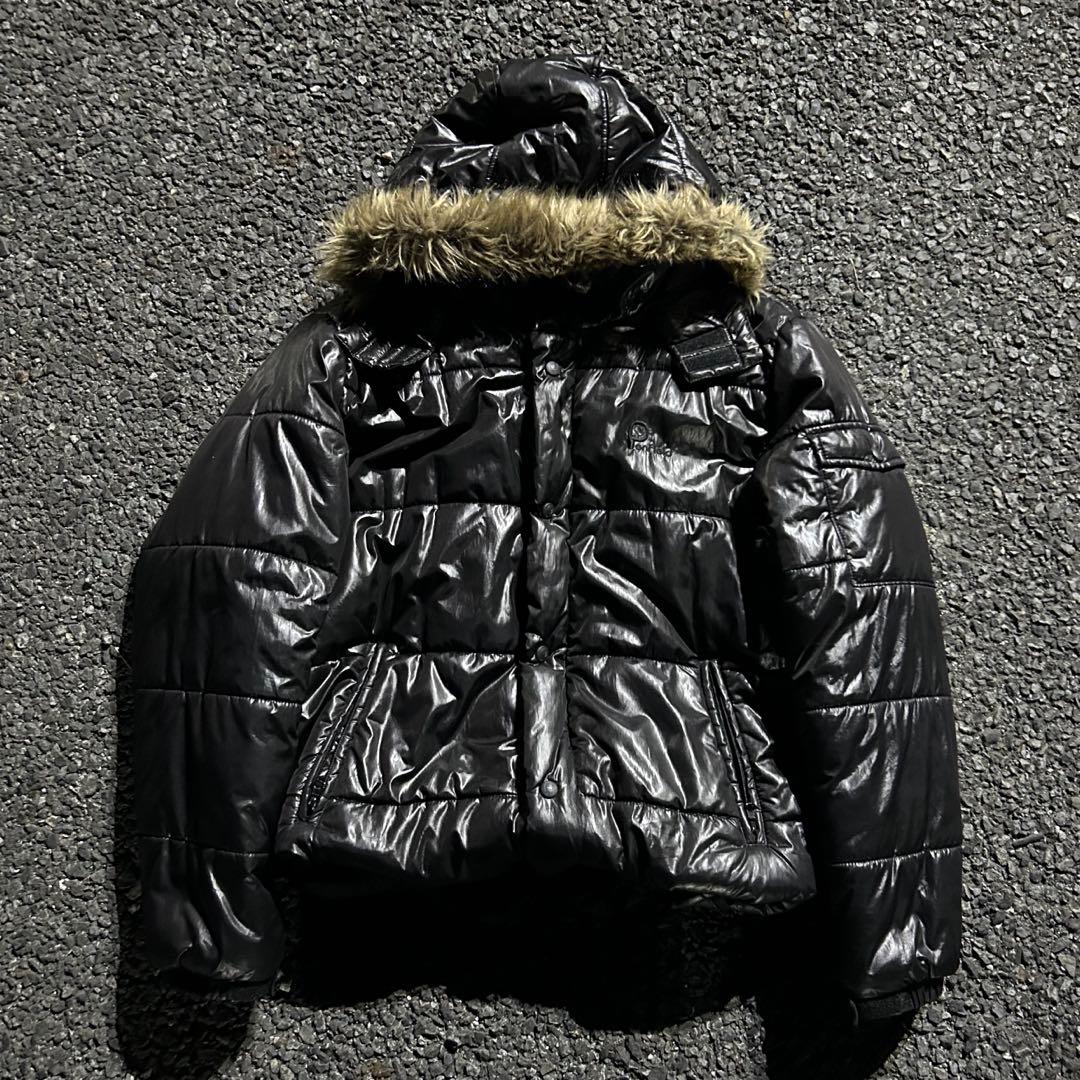 00s archive ファーダウン 短丈 平成 Y2K opium ファー