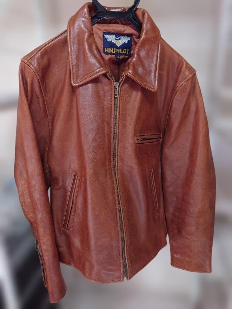 良い友達 BUY3S HN.PILOT ブラウンレザーシングルライダース 良い友達 BUY3S様専用 HN.PILOT ブラウンレザーシングルライダース