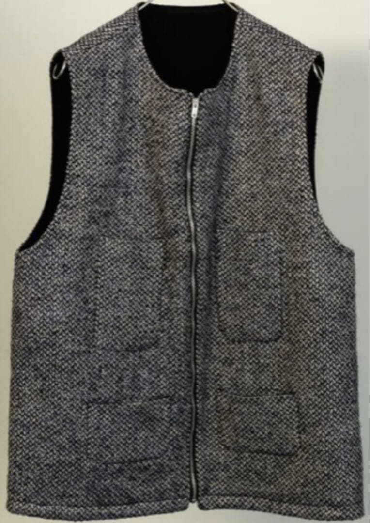 はっせBISOWN TWEED×VELVETEEN ZIPUP VEST BISOWN]MIX TWEED×VELVETEEN ZIPUP VEST | YES-姫路の美容院と服のお店
