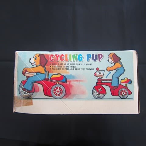 雑貨1063／アルプス Cycling Pup ワンちゃん三輪車 ぜんまい式