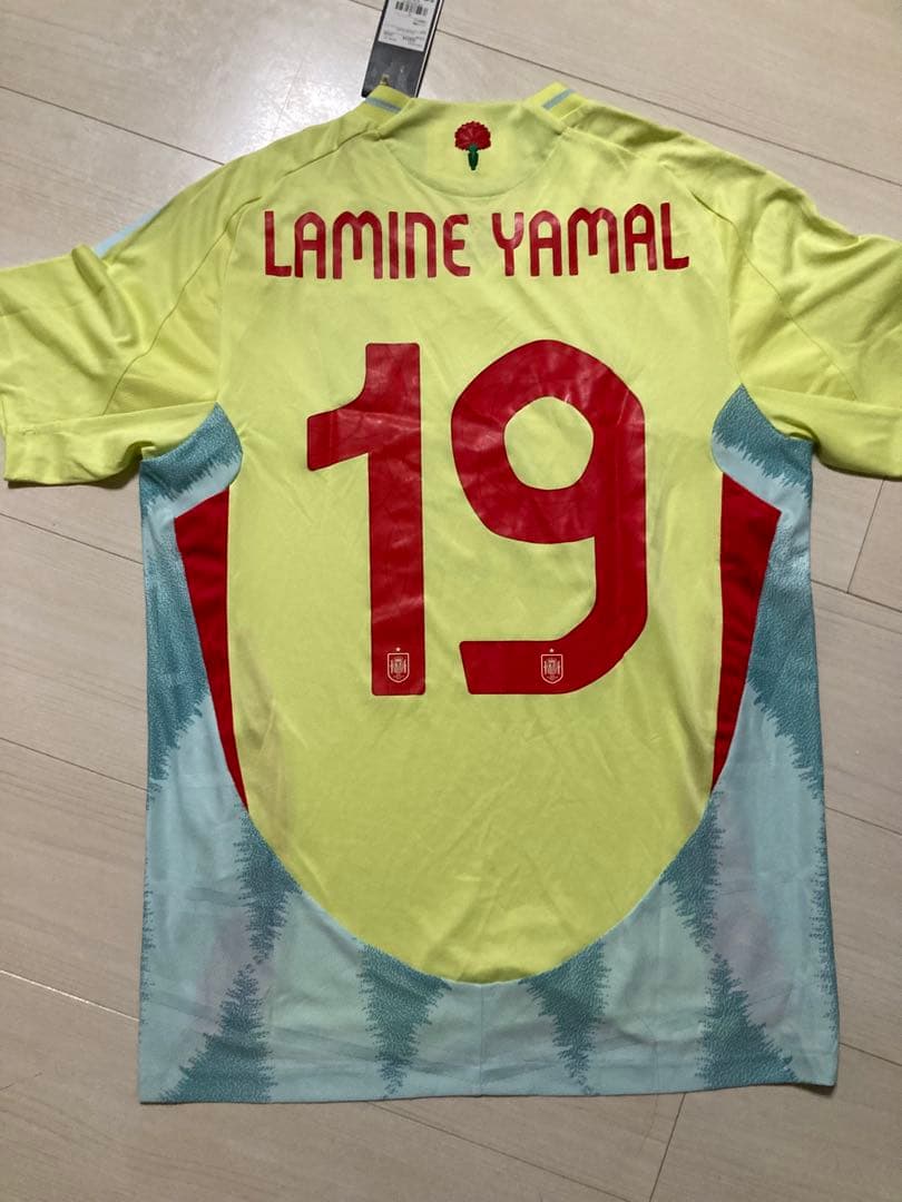 新品タグ付】スペイン代表2024アウェイ選手仕様ユニフォーム19番
