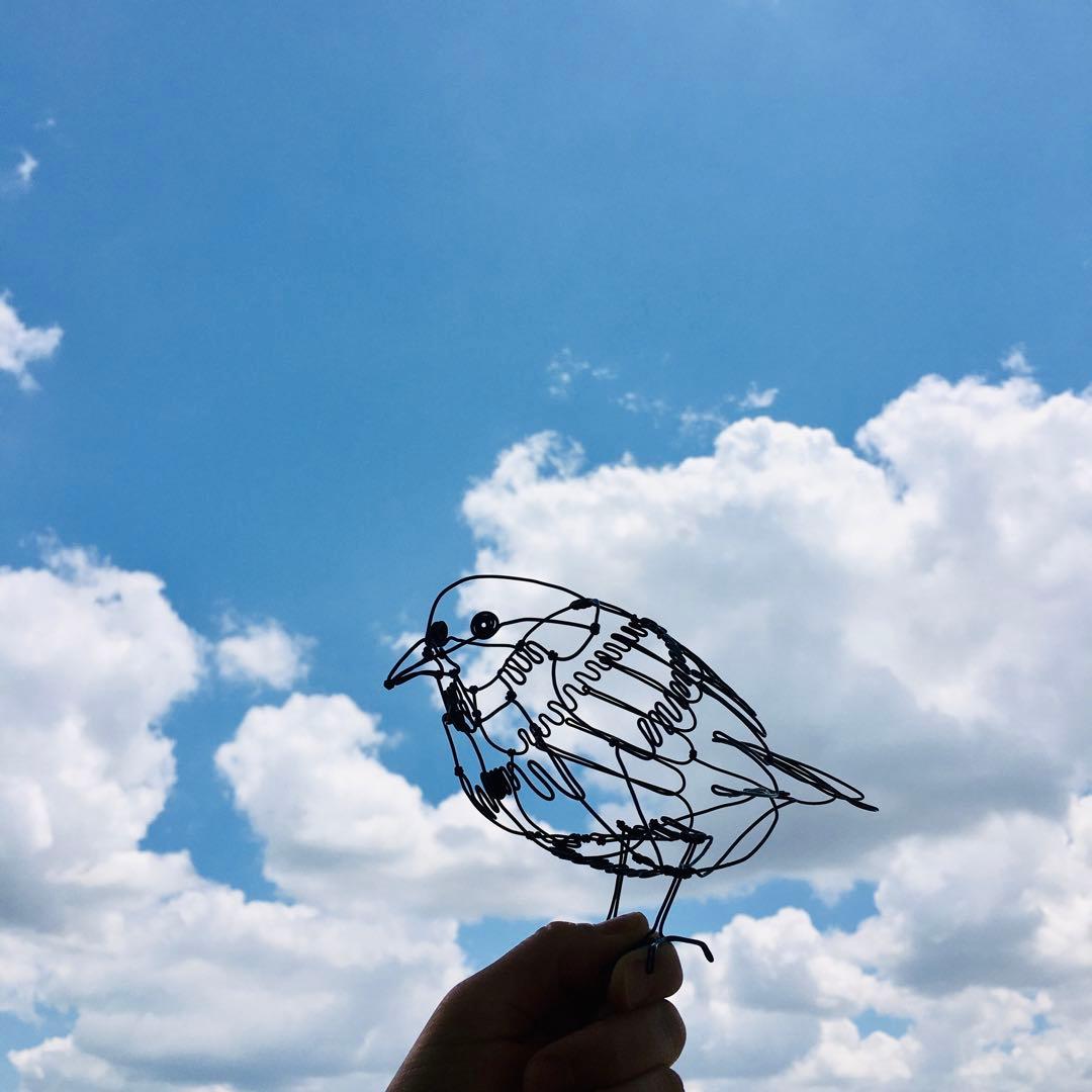 ワイヤーアート ワイヤークラフト 鳥 - メルカリ