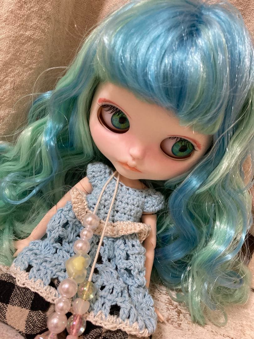 アイシードール青緑髪 写真プラス➕