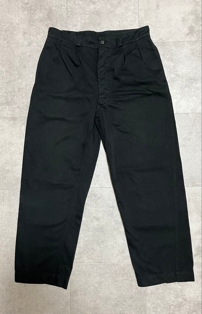 ビンテージ フランス軍 M52 チノ 後染め 黒染め 50's 60's フランス軍 M52 チノトラウザーズ チノパン 後染めブラック