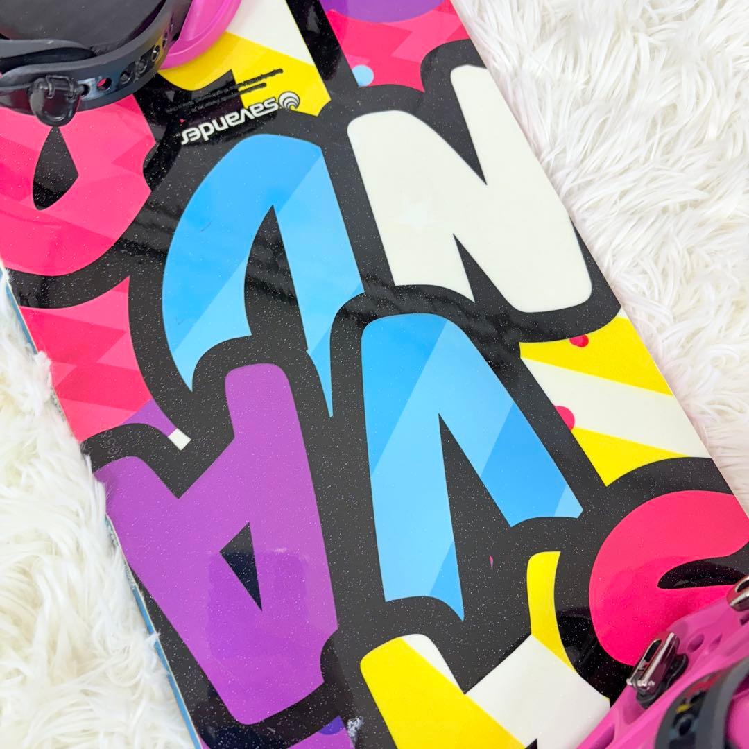 Savender スノーボード FLUX ビンディング143cm ピンク 女性 - メルカリ