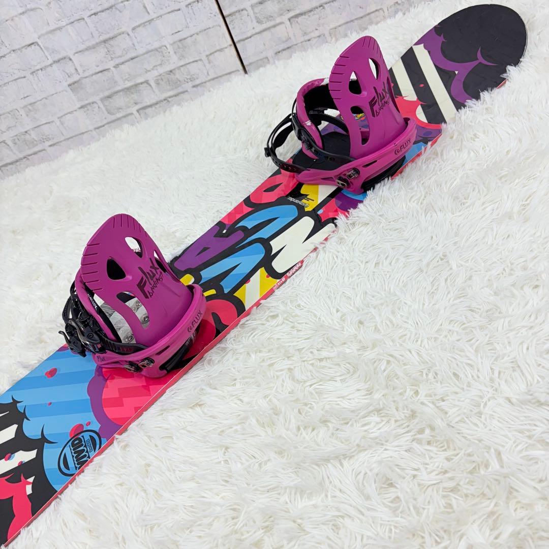 Savender スノーボード FLUX ビンディング143cm ピンク 女性 - メルカリ