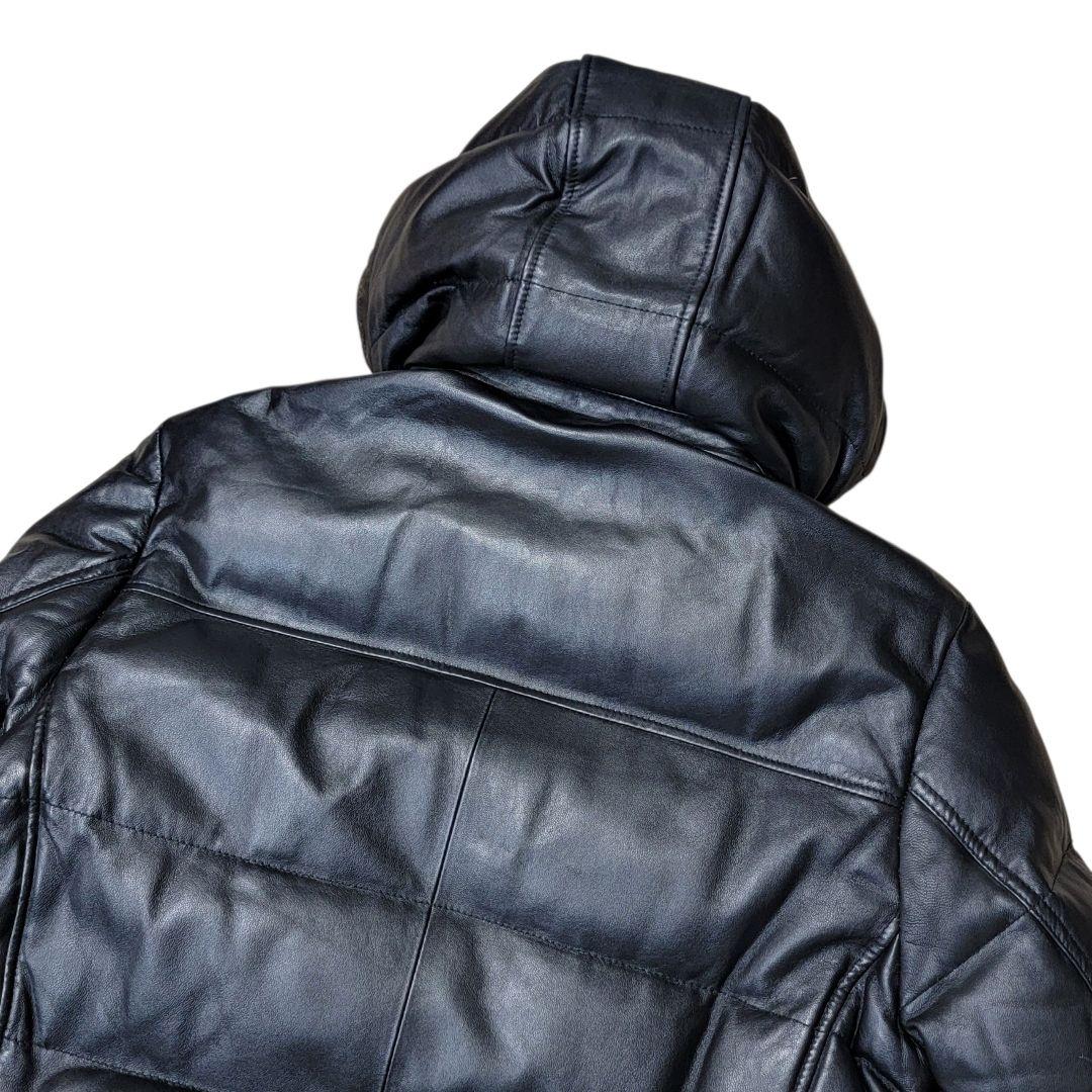 MALE&CO 極上の暖かさと上質さを纏う レザーキルティングダウンジャケット