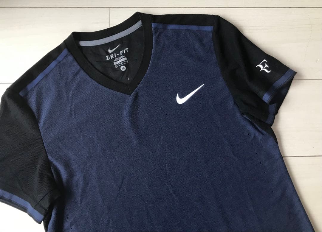 フェデラー選手 ATPツアーファイナル優勝着用モデル RFポロシャツM