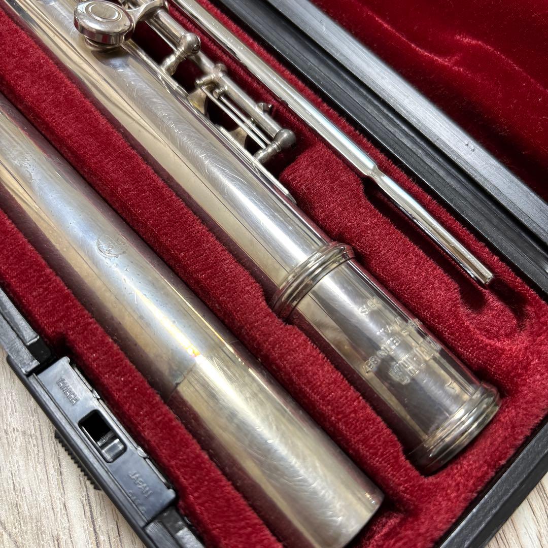 YAMAHA】銀製 フルート本体 ケース付き