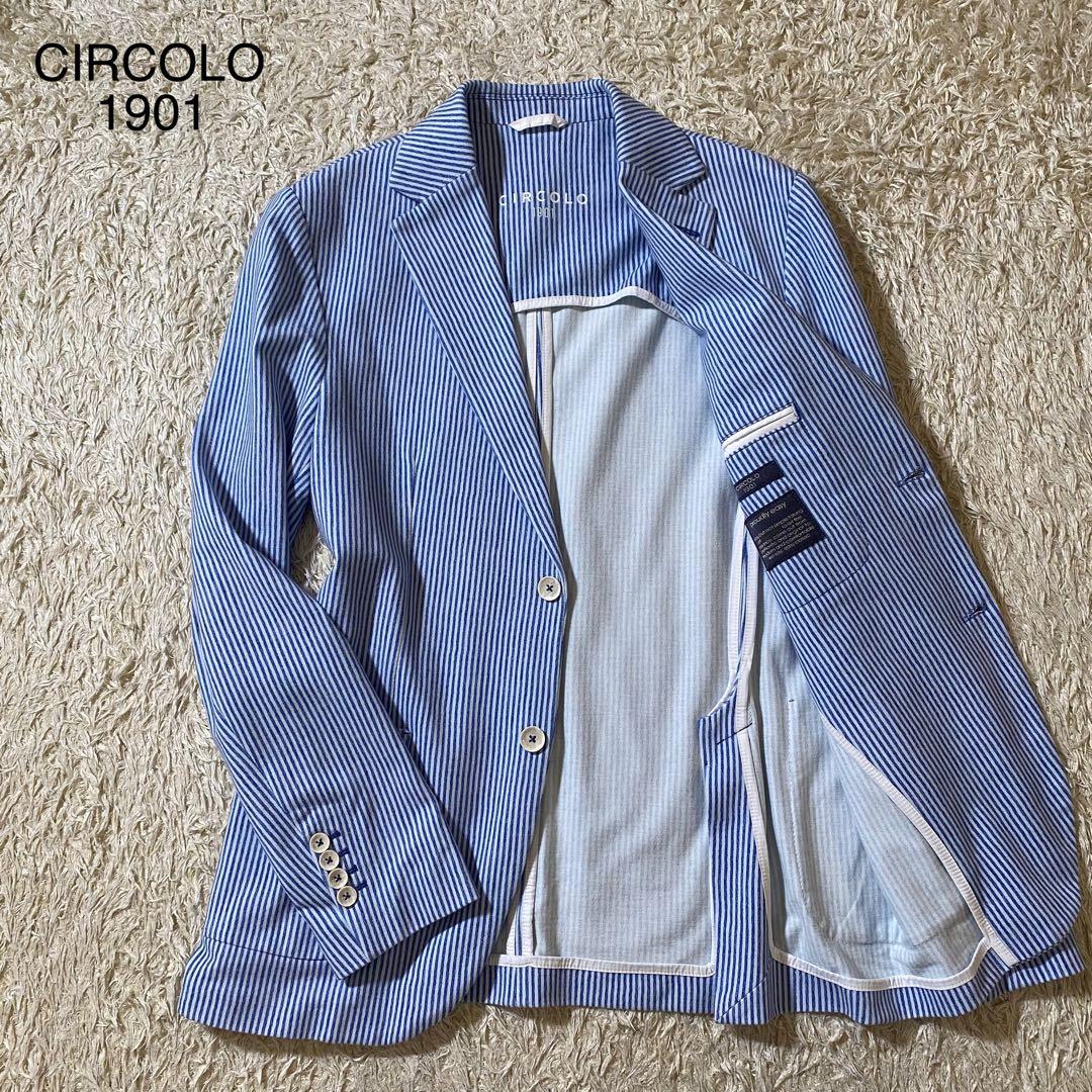 【美品】CIRCOLO 1901 チルコロ テーラードジャケット ブルー 50 楽天市場】CIRCOLO 1901 チルコロ ジャケット COTTON JACKET CN4210