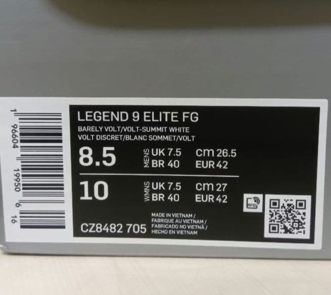 【新品】ナイキティエンポレジェンド 9 エリートFG 26.5cm