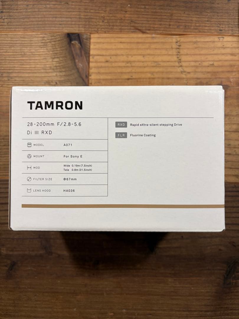 【美品】TAMRON 28-200mm F2.8-5.6 Di III RXD